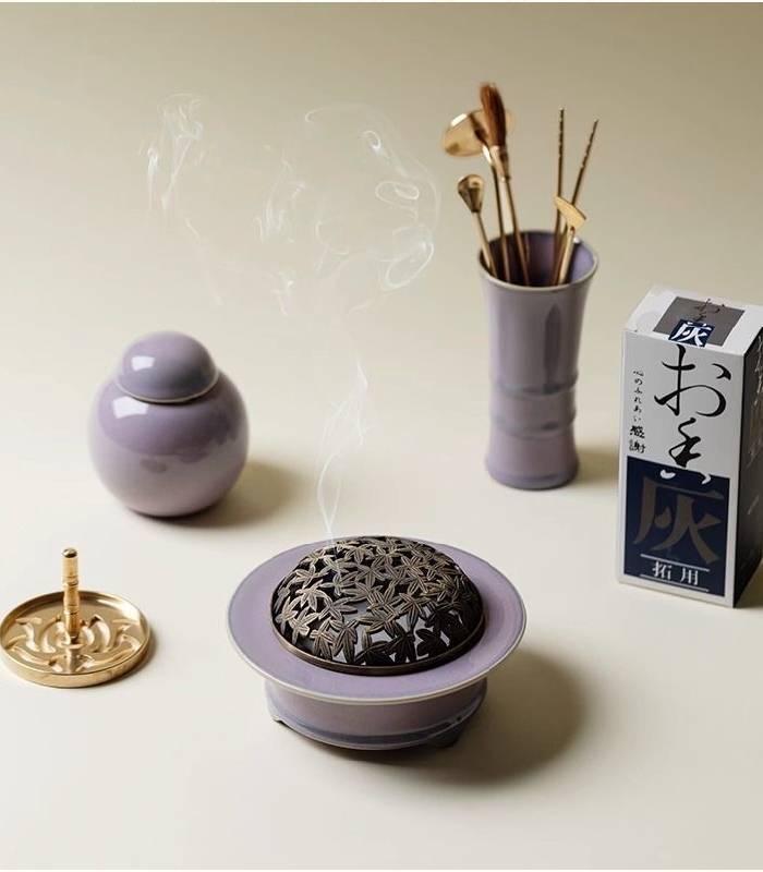 打700800-6 Purple Ceramic Incense Seal Set - Image 7